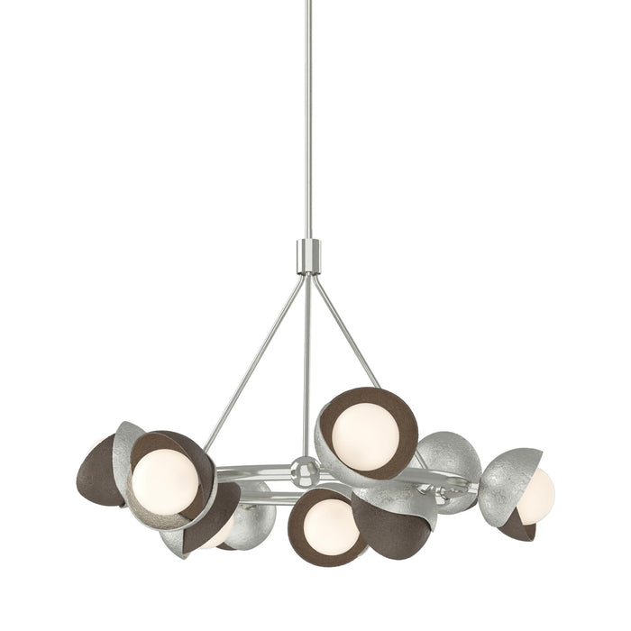 Brooklyn 85 Double Shade Ring Pendant Light in Bronze.