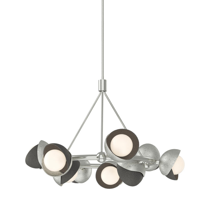 Brooklyn 85 Double Shade Ring Pendant Light in Natural Iron.