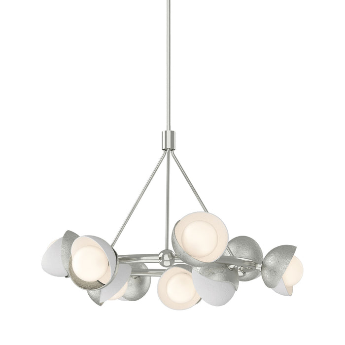 Brooklyn 85 Double Shade Ring Pendant Light in White.