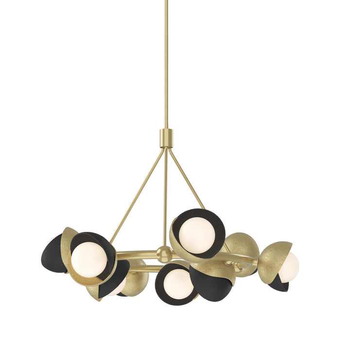 Brooklyn 86 Double Shade Ring Pendant Light in Black.