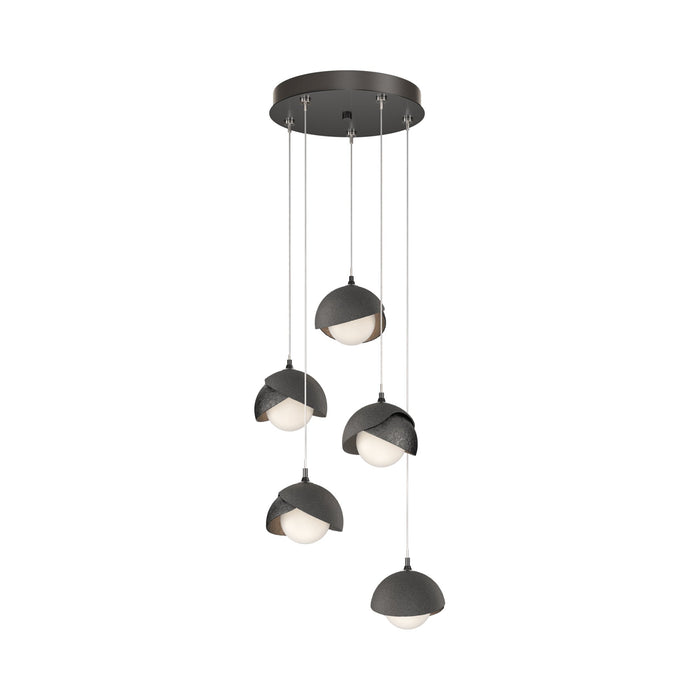 Brooklyn 89 Double Shade Pendant Light in Natural Iron (Standard).