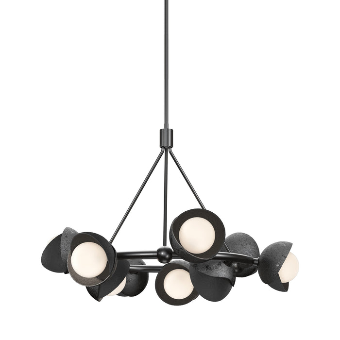 Brooklyn 89 Double Shade Ring Pendant Light in Black.