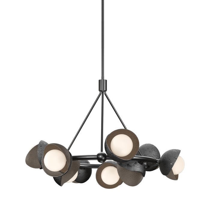 Brooklyn 89 Double Shade Ring Pendant Light in Bronze.