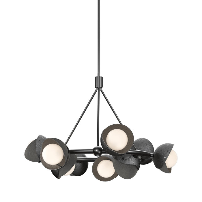 Brooklyn 89 Double Shade Ring Pendant Light in Natural Iron.