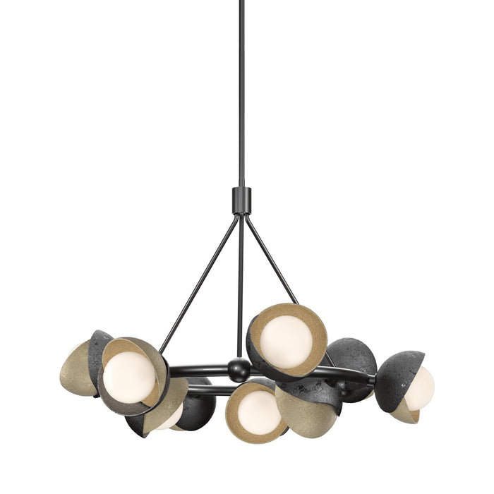 Brooklyn 89 Double Shade Ring Pendant Light in Soft Gold.