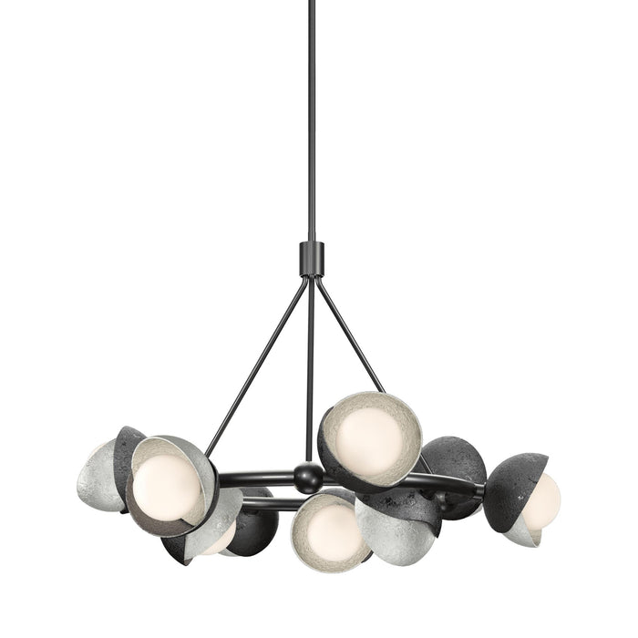 Brooklyn 89 Double Shade Ring Pendant Light in Sterling.
