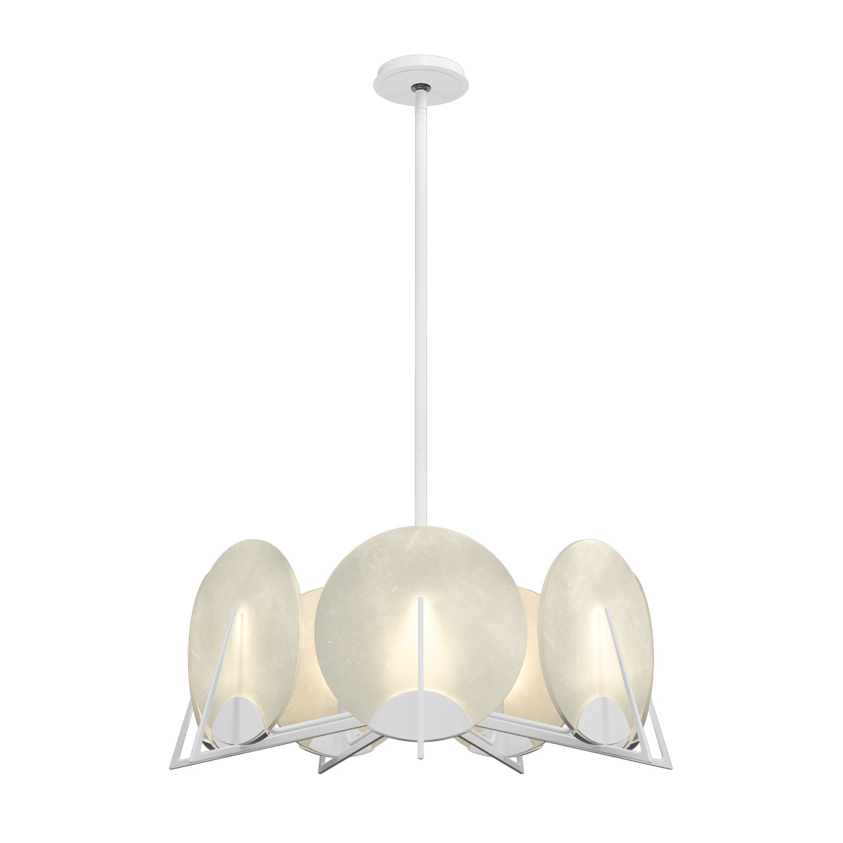 Callisto Pendant Light in White.