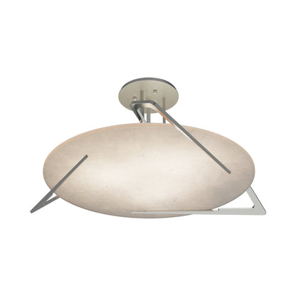 Callisto Semi Flush Mount Ceiling Light in Sterling.