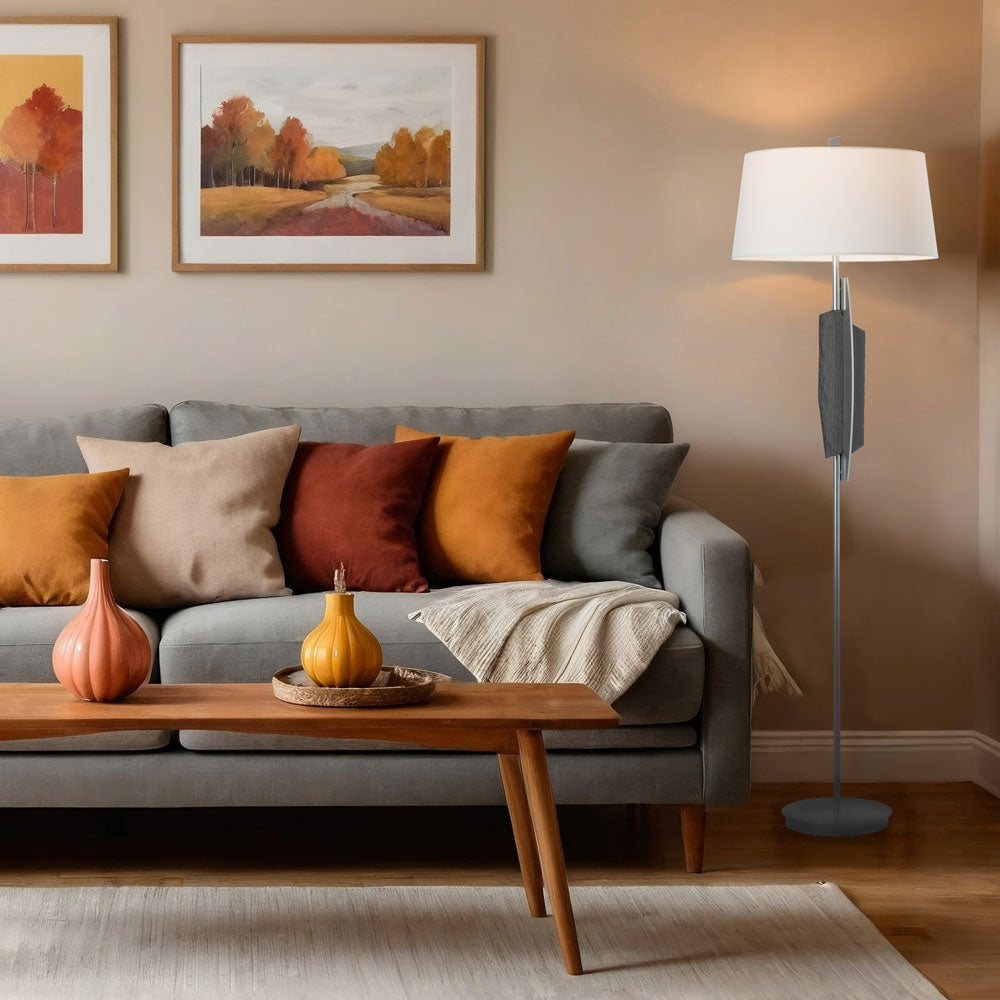 Cambrian Floor Lamp in living room.
