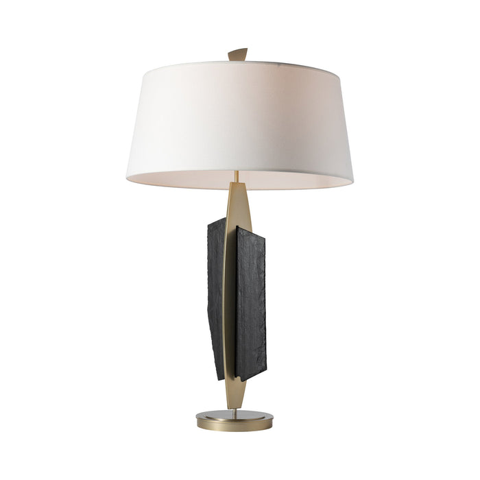 Cambrian Table Lamp in Modern Brass.