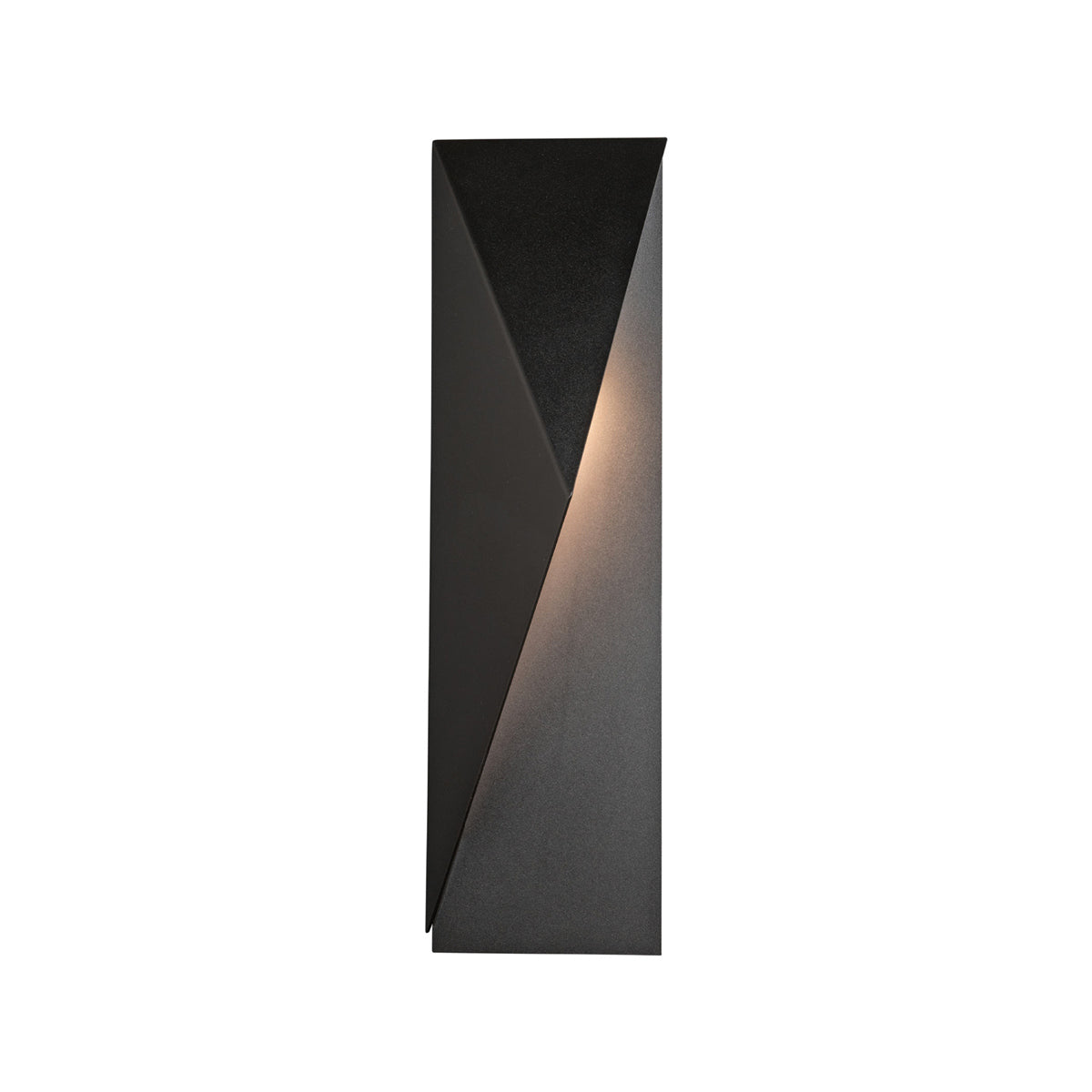 Carbon Outdoor Wall Light in Coastal Black/Left (24.9-Inch).