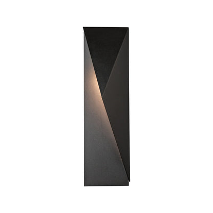 Carbon Outdoor Wall Light in Coastal Black/Right (24.9-Inch).