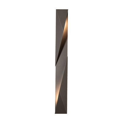 Carbon Outdoor Wall Light in Coastal Burnished Steel/Left (62.2-Inch).