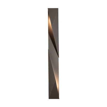 Carbon Outdoor Wall Light in Coastal Burnished Steel/Right (62.2-Inch).