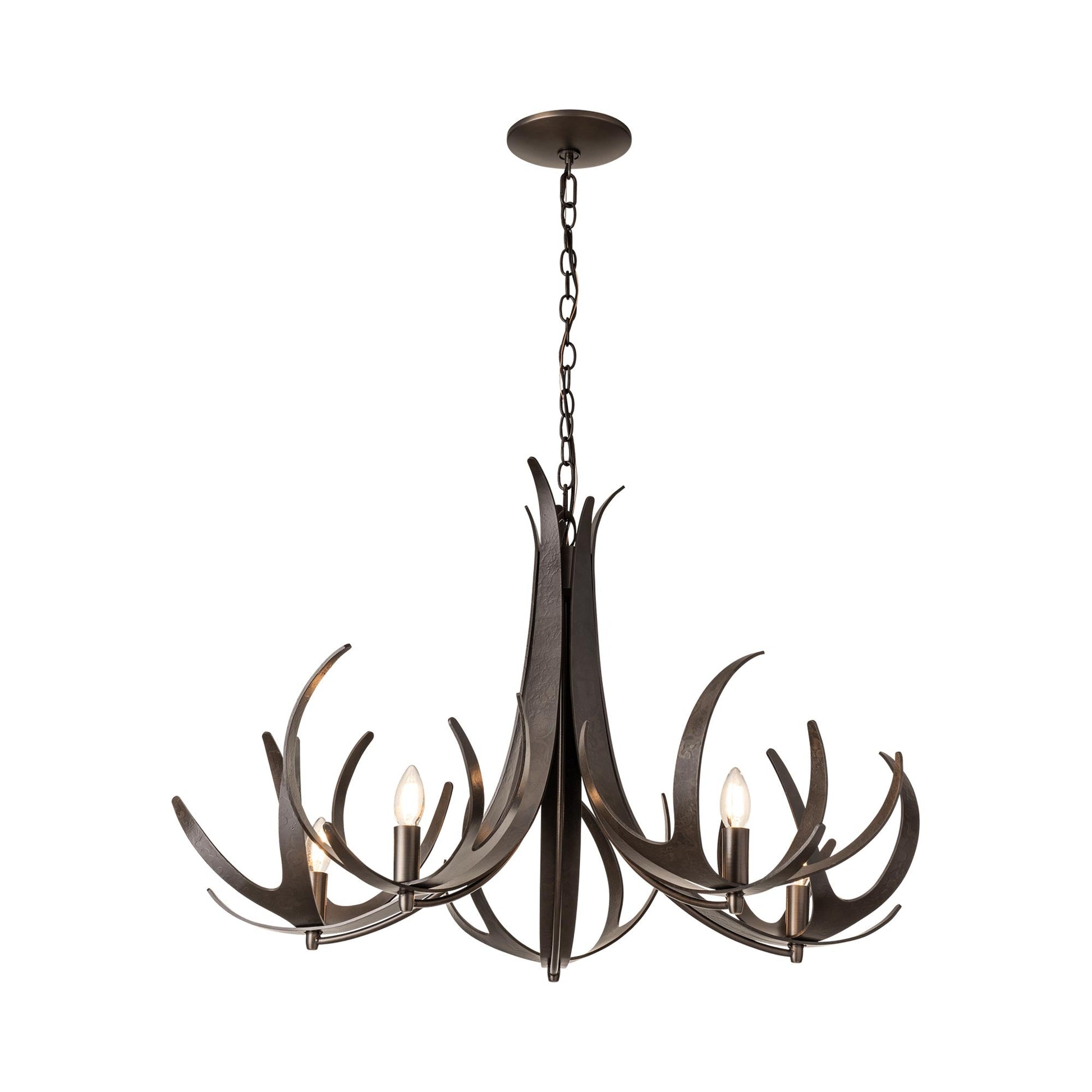 Caribou Chandelier in Dark Smoke (5-Light).