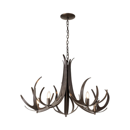 Caribou Chandelier in Dark Smoke (5-Light).