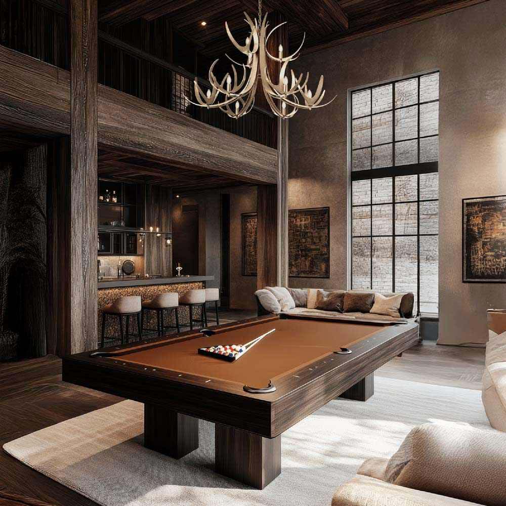 Caribou Chandelier in play room.