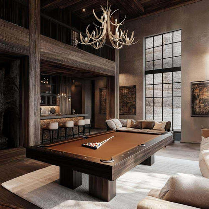 Caribou Chandelier in play room.