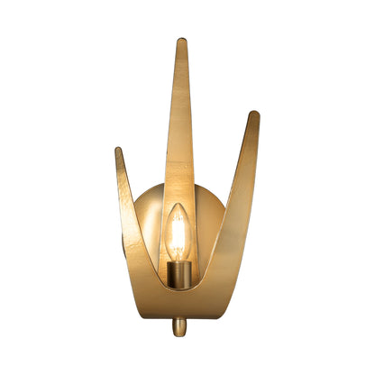 Caribou Wall Light in Modern Brass (Right).