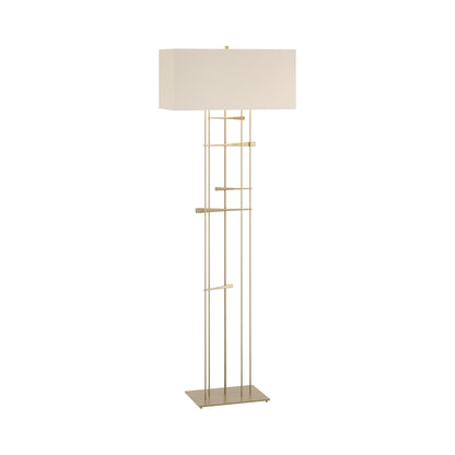 Cavaletti Floor Lamp in Soft Gold/Flax.