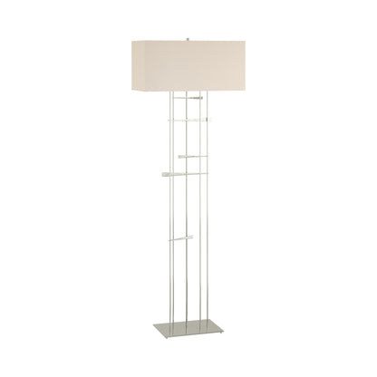 Cavaletti Floor Lamp in Sterling/Flax.