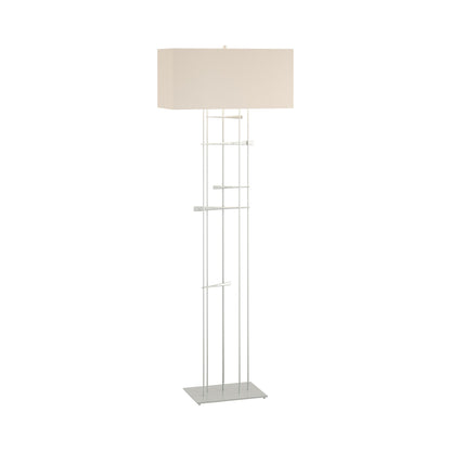 Cavaletti Floor Lamp in Vintage Platinum/Flax.