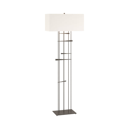 Cavaletti Floor Lamp in Dark Smoke/Natural Anna.