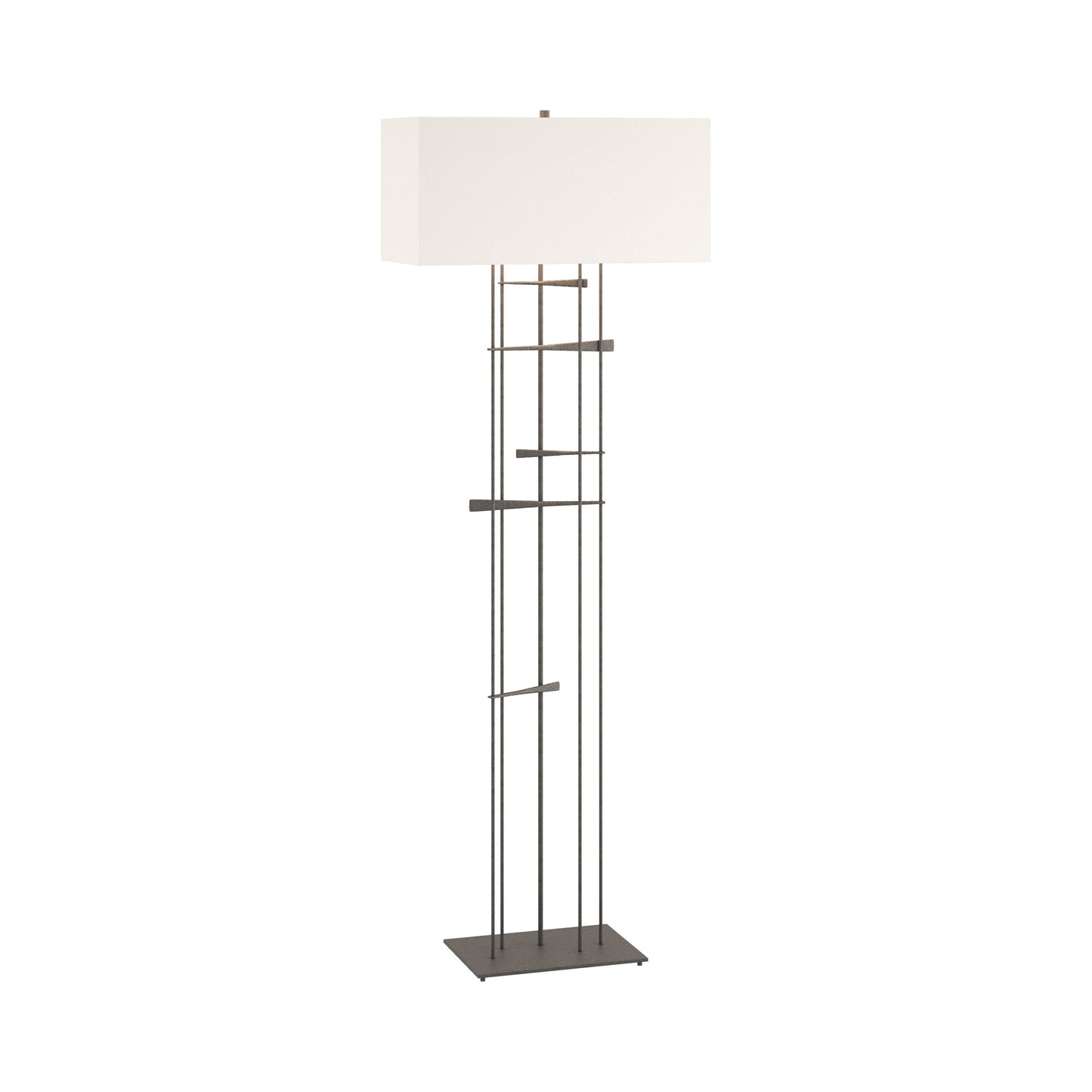 Cavaletti Floor Lamp in Natural Iron/Natural Anna.