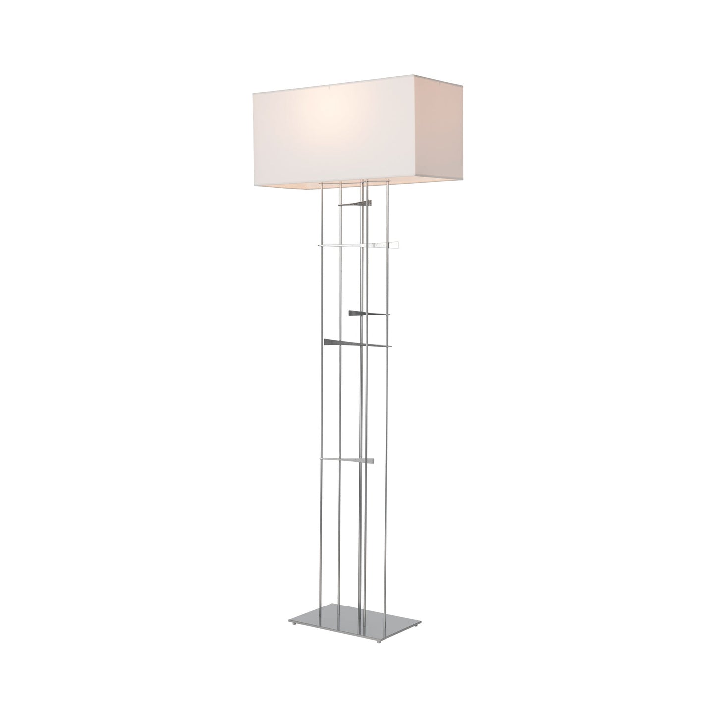Cavaletti Floor Lamp in Sterling/Natural Anna.