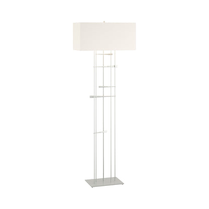 Cavaletti Floor Lamp in Vintage Platinum/Natural Anna.