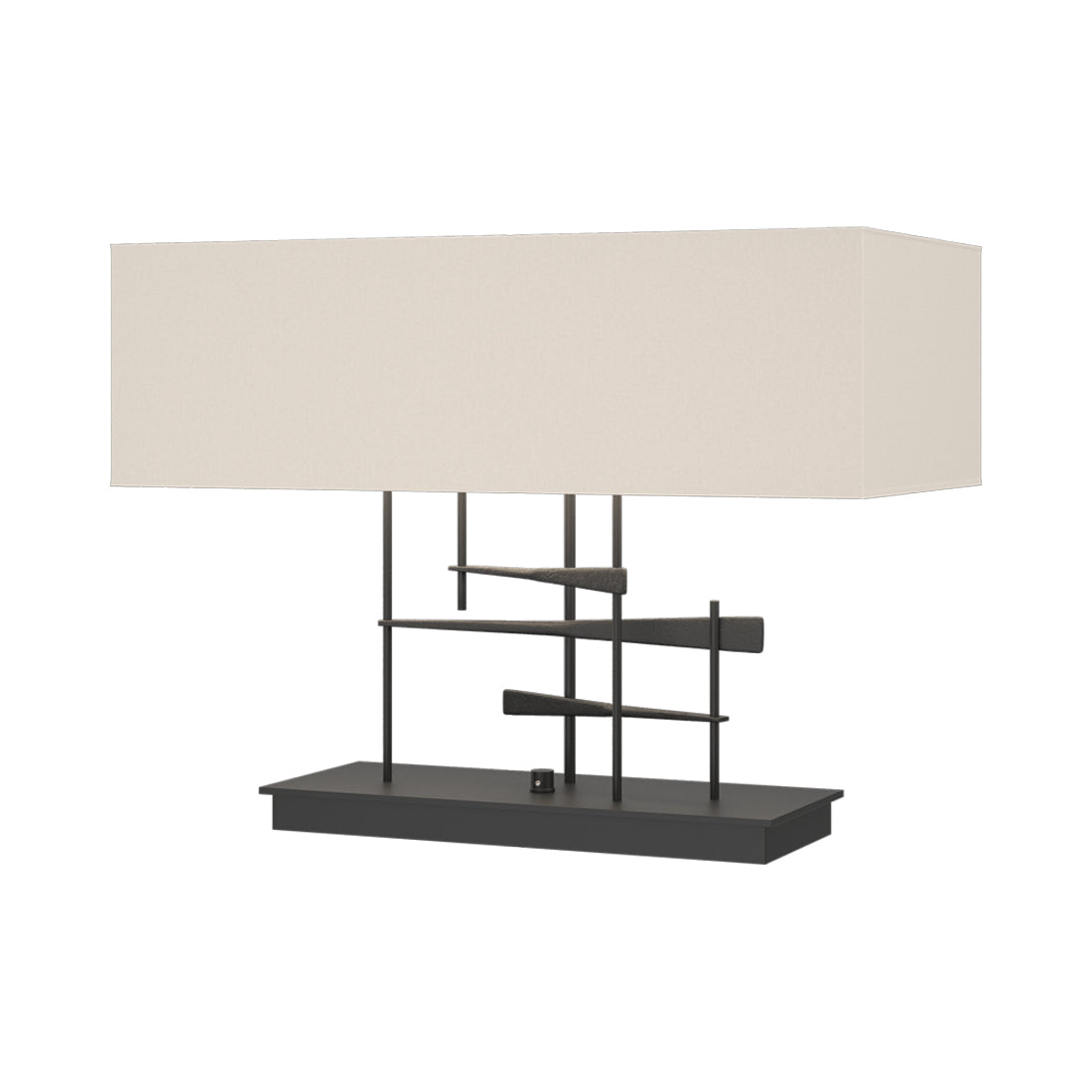 Cavaletti Table Lamp in Black/Flax.
