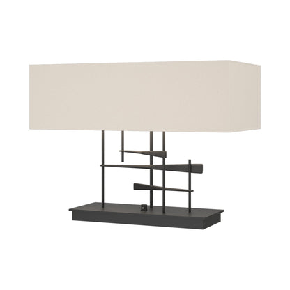 Cavaletti Table Lamp in Black/Flax.