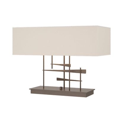 Cavaletti Table Lamp in Bronze/Flax.