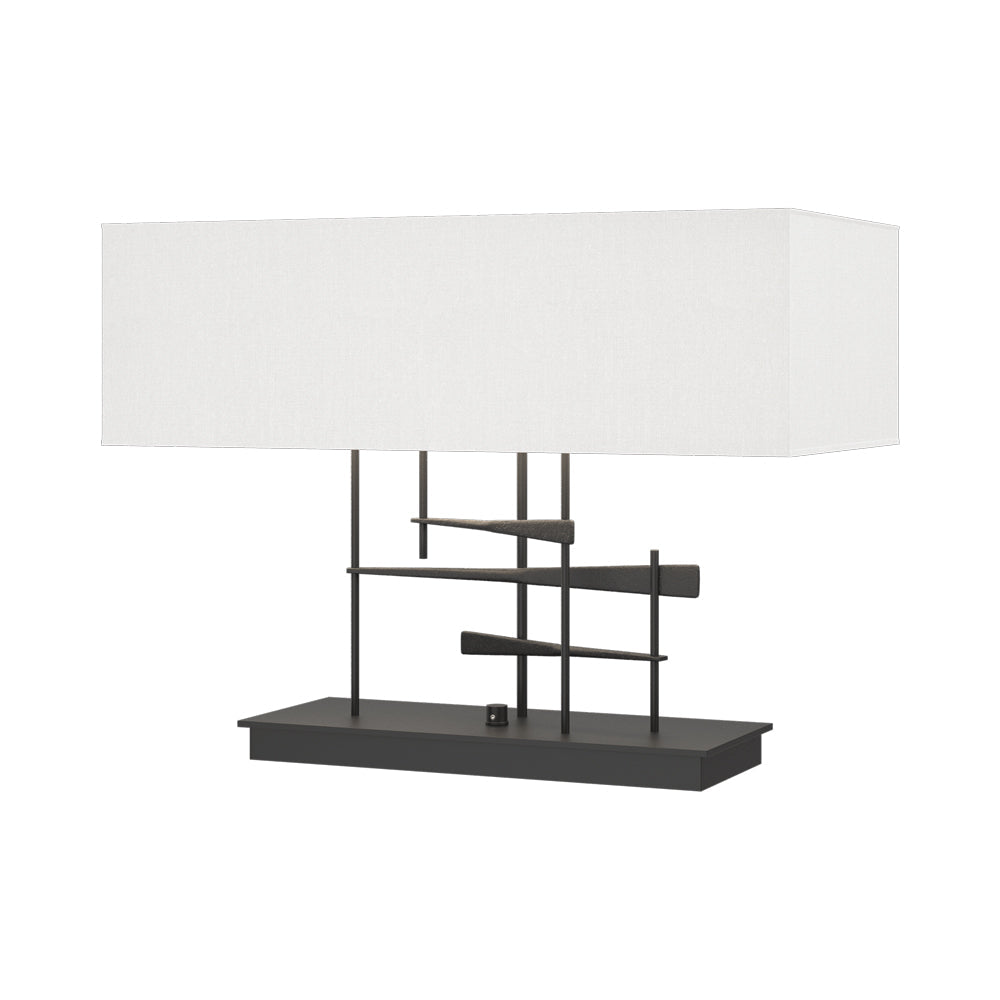 Cavaletti Table Lamp in Black/Natural Anna.