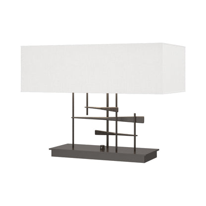 Cavaletti Table Lamp in Oil Rubbed Bronze/Natural Anna.