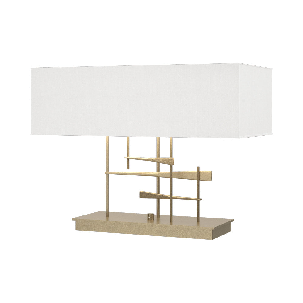 Cavaletti Table Lamp in Soft Gold/Natural Anna.