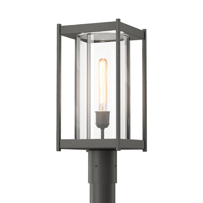 Cela Outdoor Post Light in Natural Iron (Clear Glass).