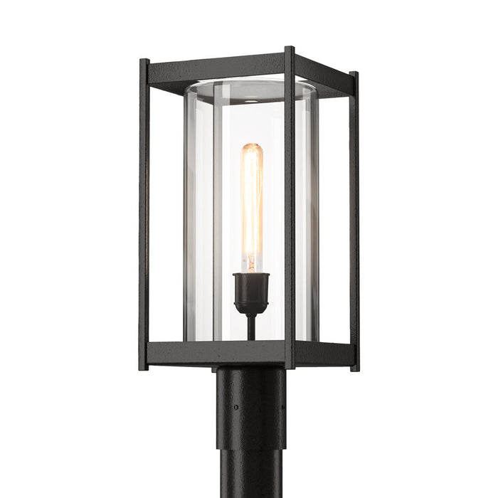Cela Outdoor Post Light in Oil Rubbed Bronze (Clear Glass).