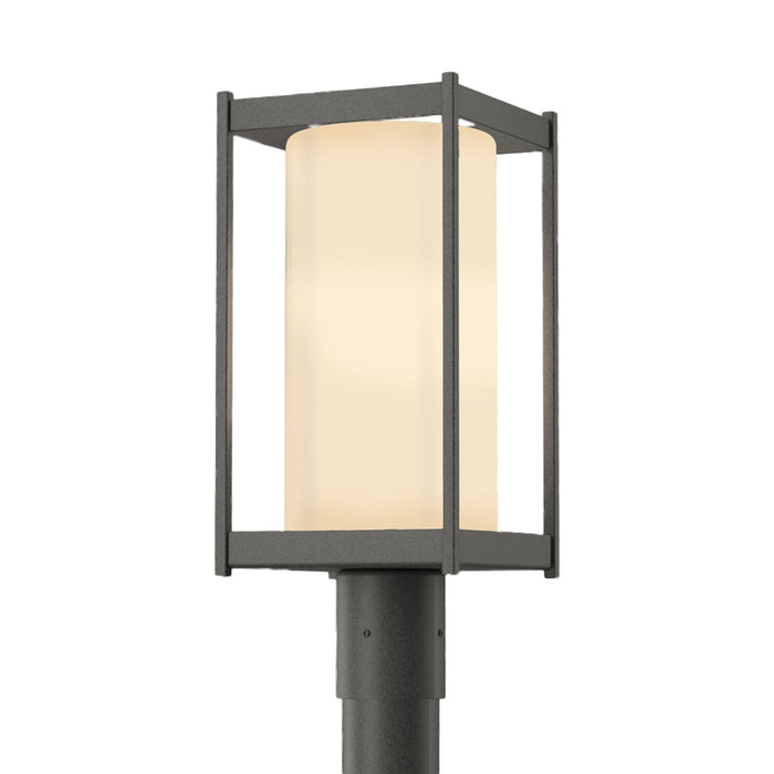 Cela Outdoor Post Light in Natural Iron (Opal Glass).