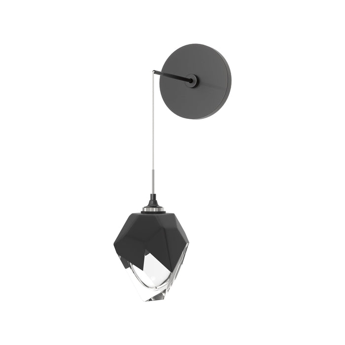 Chrysalis Wall Light in Ink/Matte Black Glass (Small).