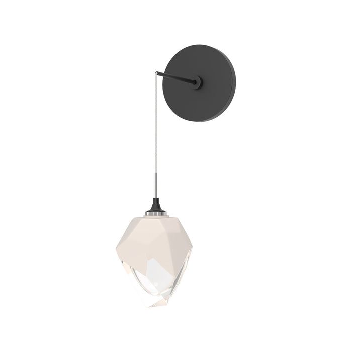 Chrysalis Wall Light in Black/White Glass (Small).
