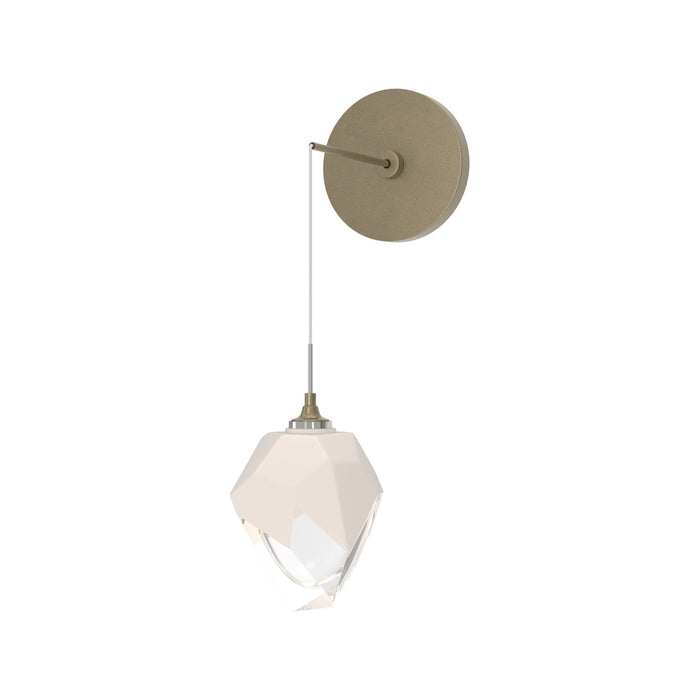 Chrysalis Wall Light in Soft Gold/White Glass (Small).