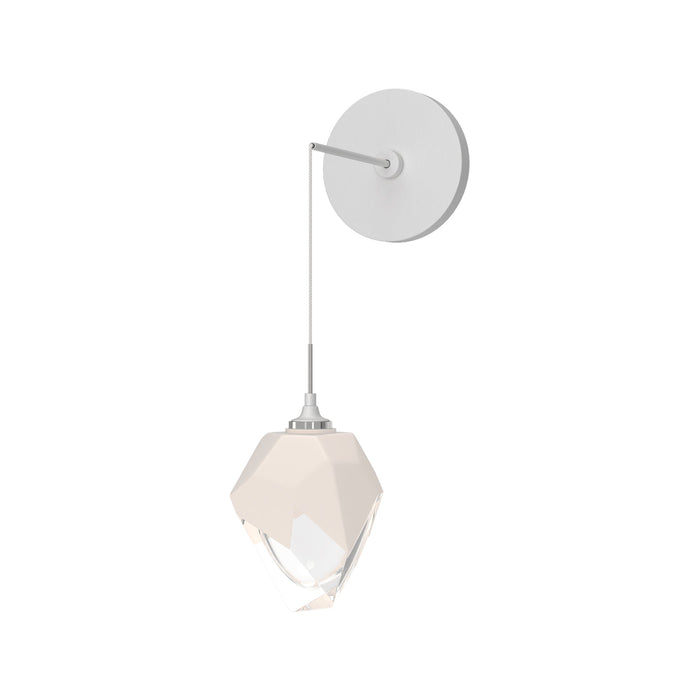 Chrysalis Wall Light in White/White Glass (Small).