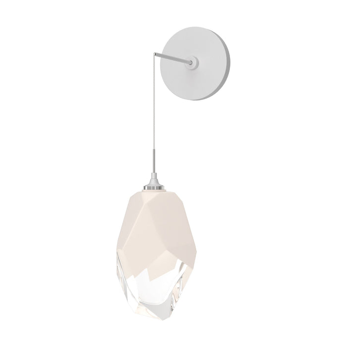 Chrysalis Wall Light in White/White Glass (Large).