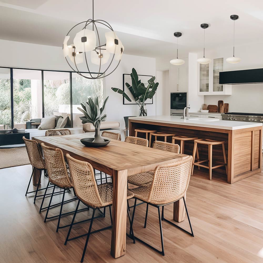 Clouds Low Voltage Mini Pendant Light in kitchen.