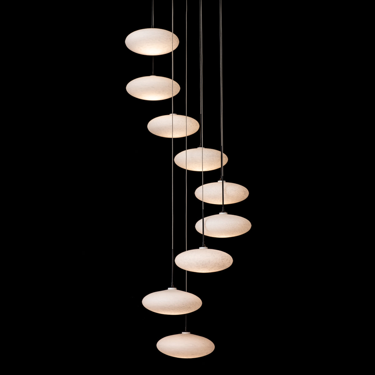 Clouds Round Pendant Light in Detail.