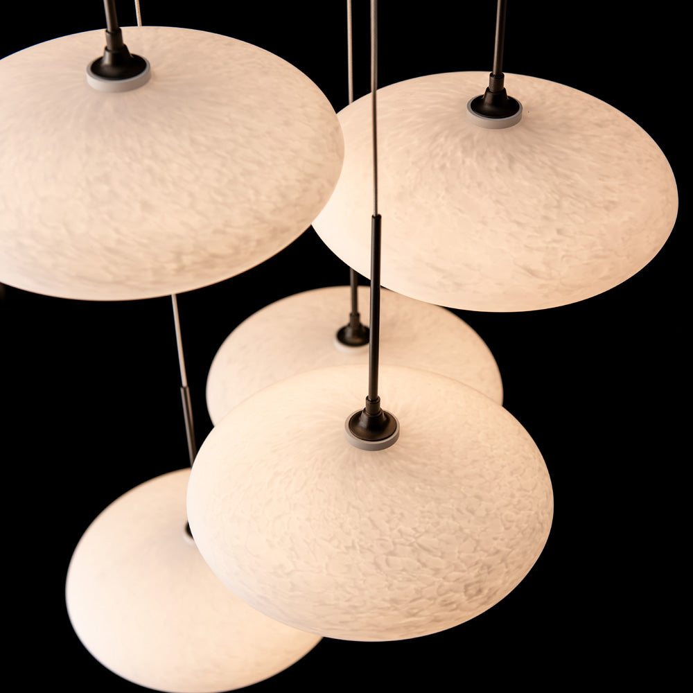 Clouds Round Pendant Light in Detail.