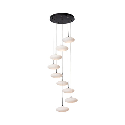 Clouds Round Pendant Light in Detail.