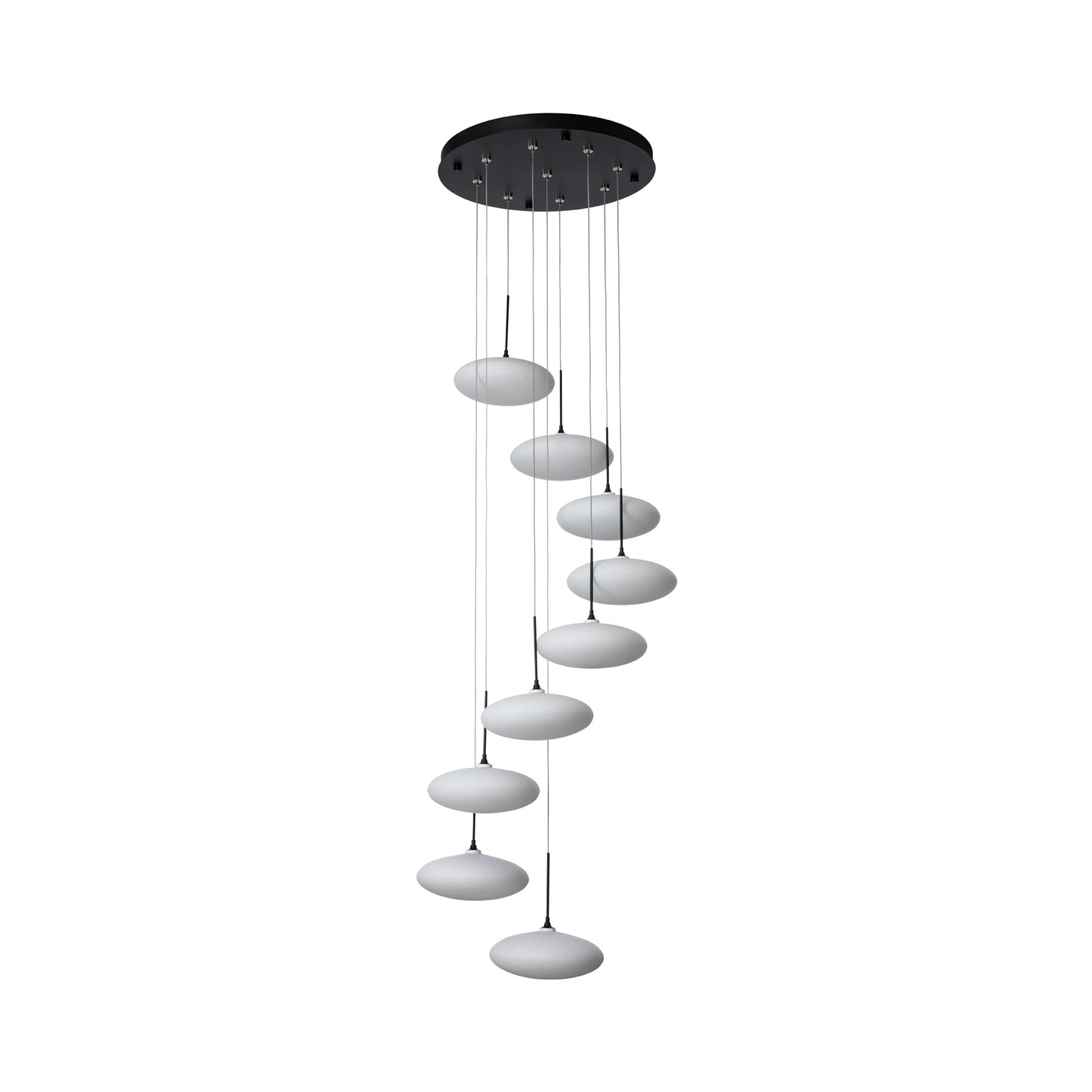 Clouds Round Pendant Light in Detail.