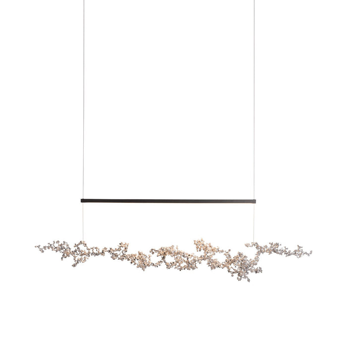 Coral 10 LED Pendant Light in Sterling.